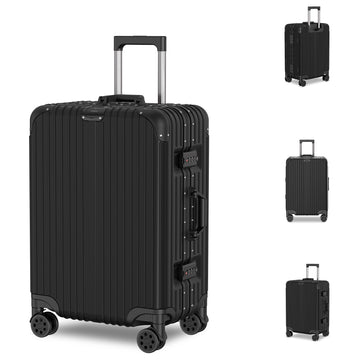 Voyagoux® AEON - Aluminum Travel Case - Black | 72L, Medium (M)