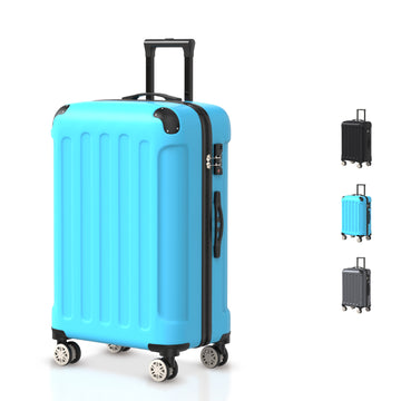 VOYAGOUX - Durable ABS Travel Suitcase - Light Blue - 35L, Small (S)