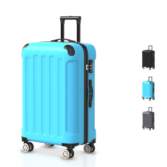 VOYAGOUX - Durable ABS Travel Suitcase - Light Blue - 35L, Small (S)