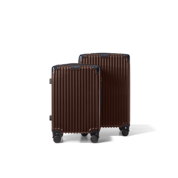 Kofferset 2 delig Bruin | S / M