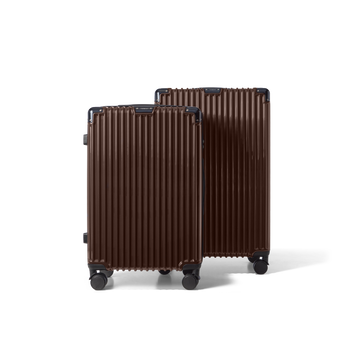 Kofferset 2 delig Bruin | M / L