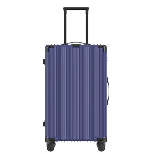 Voyagoux® CLASSIC - Sustainable Travel Suitcase - Dark Blue | 113L, Large (L)