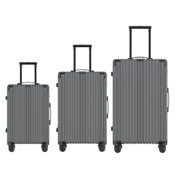 VOYAGOUX - CLASSIC - 3-piece Durable Travel Suitcase Set - Dark Gray - S / M / L 