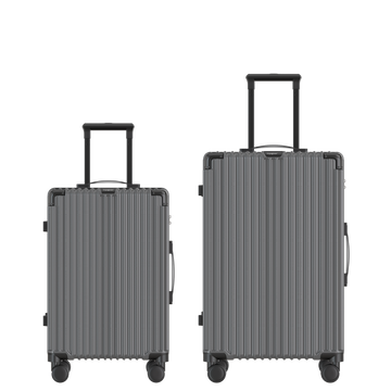 VOYAGOUX - CLASSIC - 2-piece Durable Travel Suitcase Set - Dark Gray - S / M 