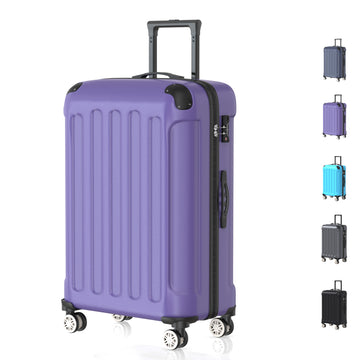 VOYAGOUX - Durable ABS Travel Suitcase - Trolley - Purple - 115L, Large (L)