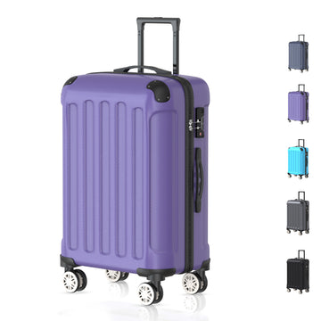 VOYAGOUX - Durable ABS Travel Suitcase - Purple - 35L, Small (S)