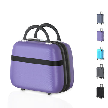 VOYAGOUX - Durable ABS Travel Suitcase - Purple - 14L, Extra Small (XS)