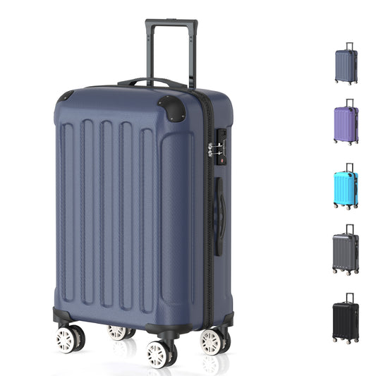 VOYAGOUX - Durable ABS Travel Suitcase - Dark Blue - 35L, Small (S)