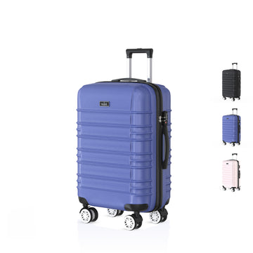 Voyagoux® AVALON - Hand luggage Travel suitcase - 39L - Suitcases - Travel suitcase with wheels -Blue - TSA Lock 