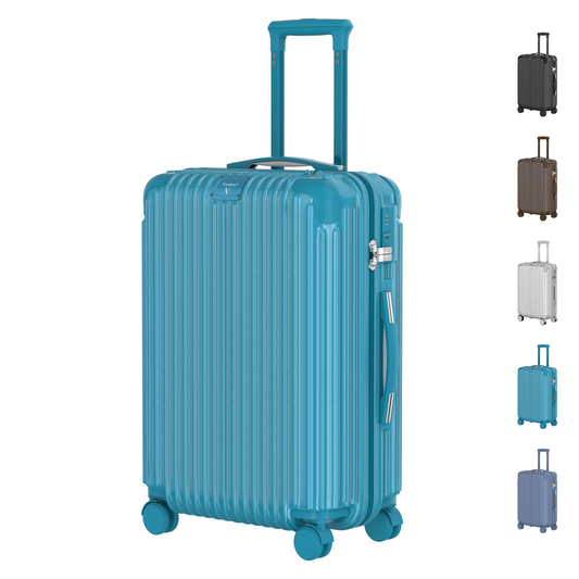 Voyagoux® ESSENTIALS - Stylish Travel Suitcase - Light Blue | 72L, Medium (M) 