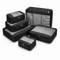 Premium Packing Cubes, 6-Piece Set | Black