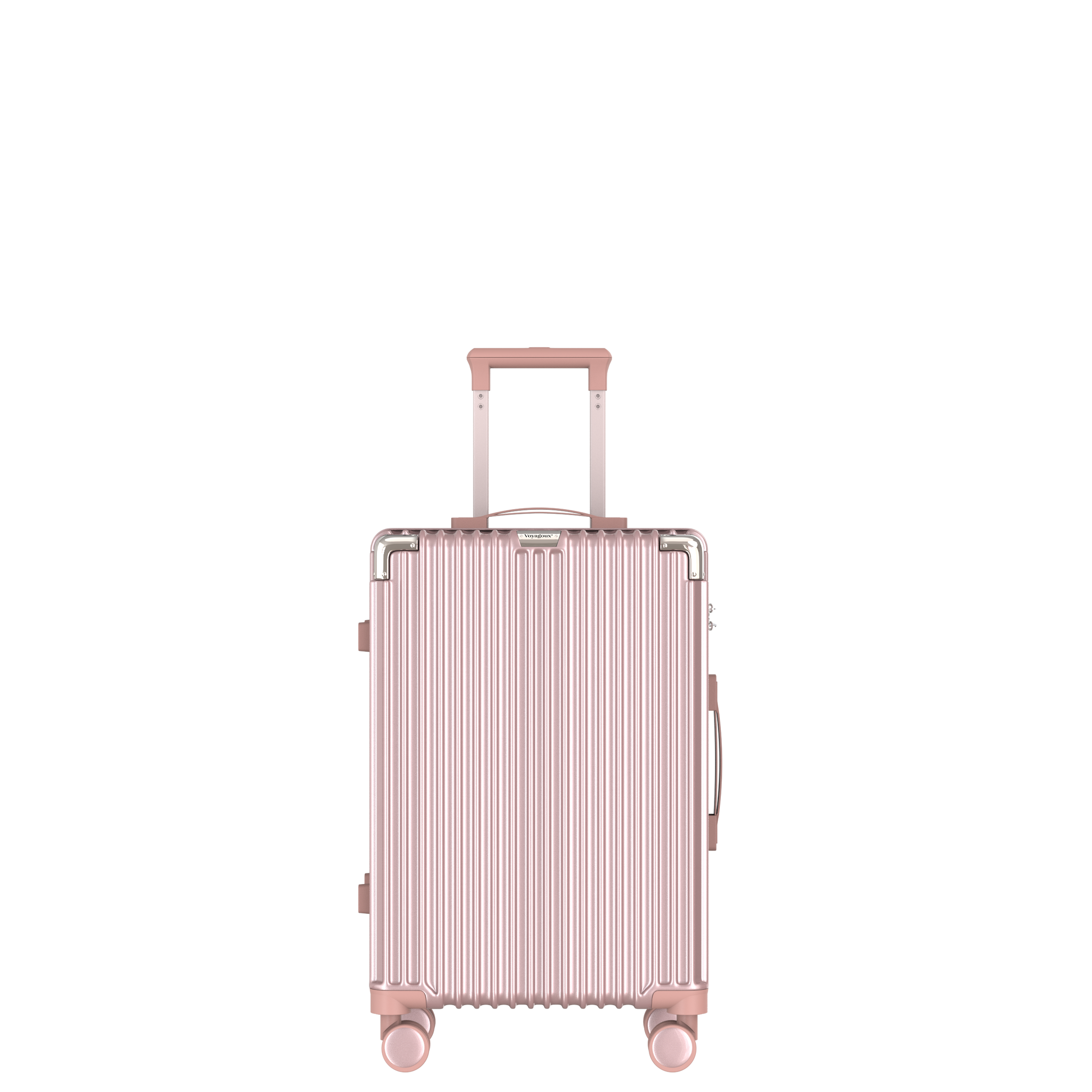 Voyagoux® CLASSIC - Handbagage - Duurzame Reiskoffer - Rose Gold | 39L, Small (S)