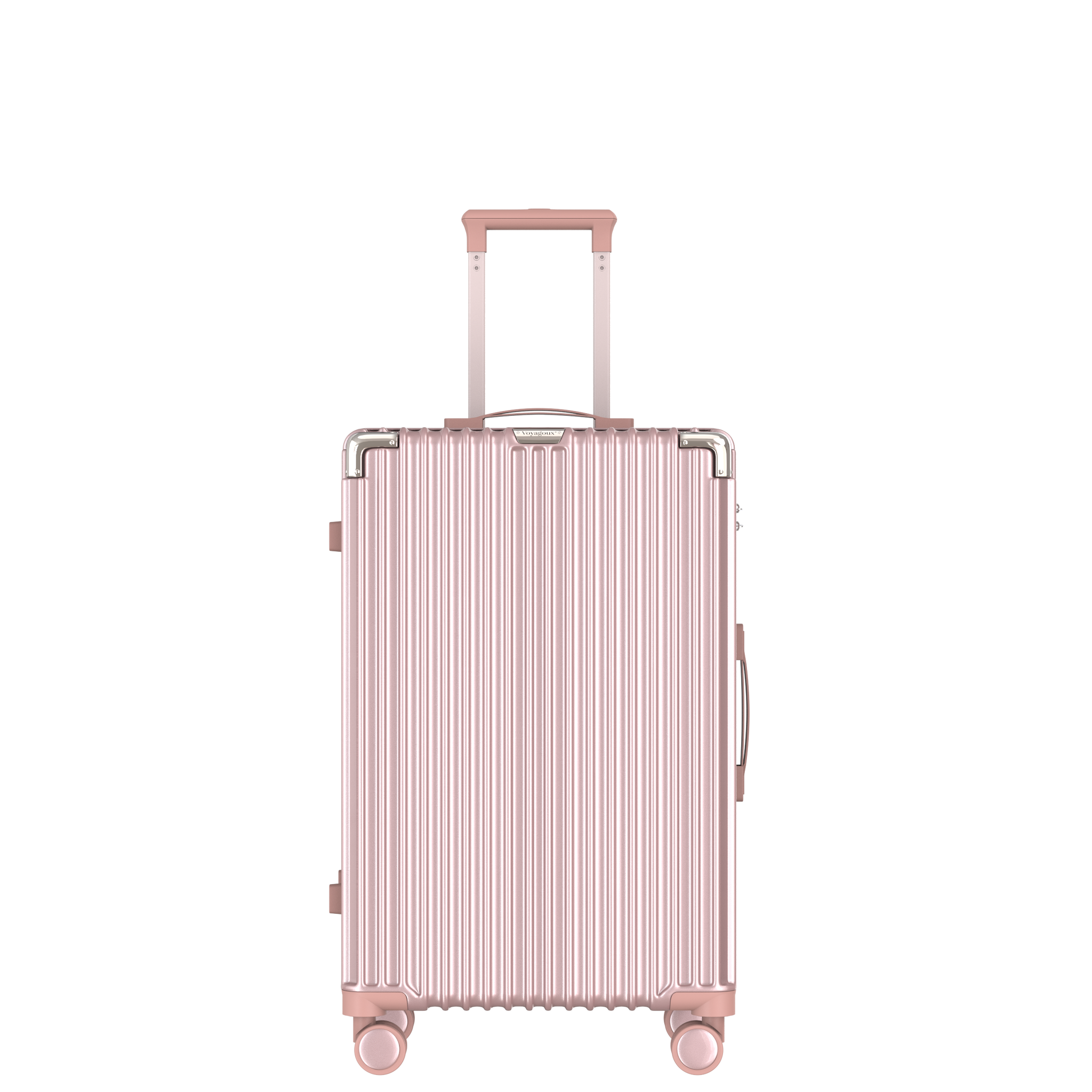 VOYAGOUX - CLASSIC - Sustainable Travel Suitcase - Rose Gold - 71L, Medium (M)