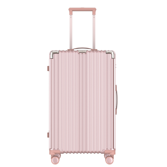 Voyagoux® CLASSIC - Sustainable Travel Suitcase - Rose Gold | 113L, Large (L)