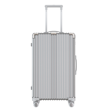 Voyagoux® CLASSIC - Duurzame Reiskoffer - Zilver | 113L, Large (L)