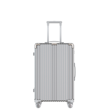 VOYAGOUX - CLASSIC - Sustainable Travel Suitcase - Silver - 71L, Medium (M)