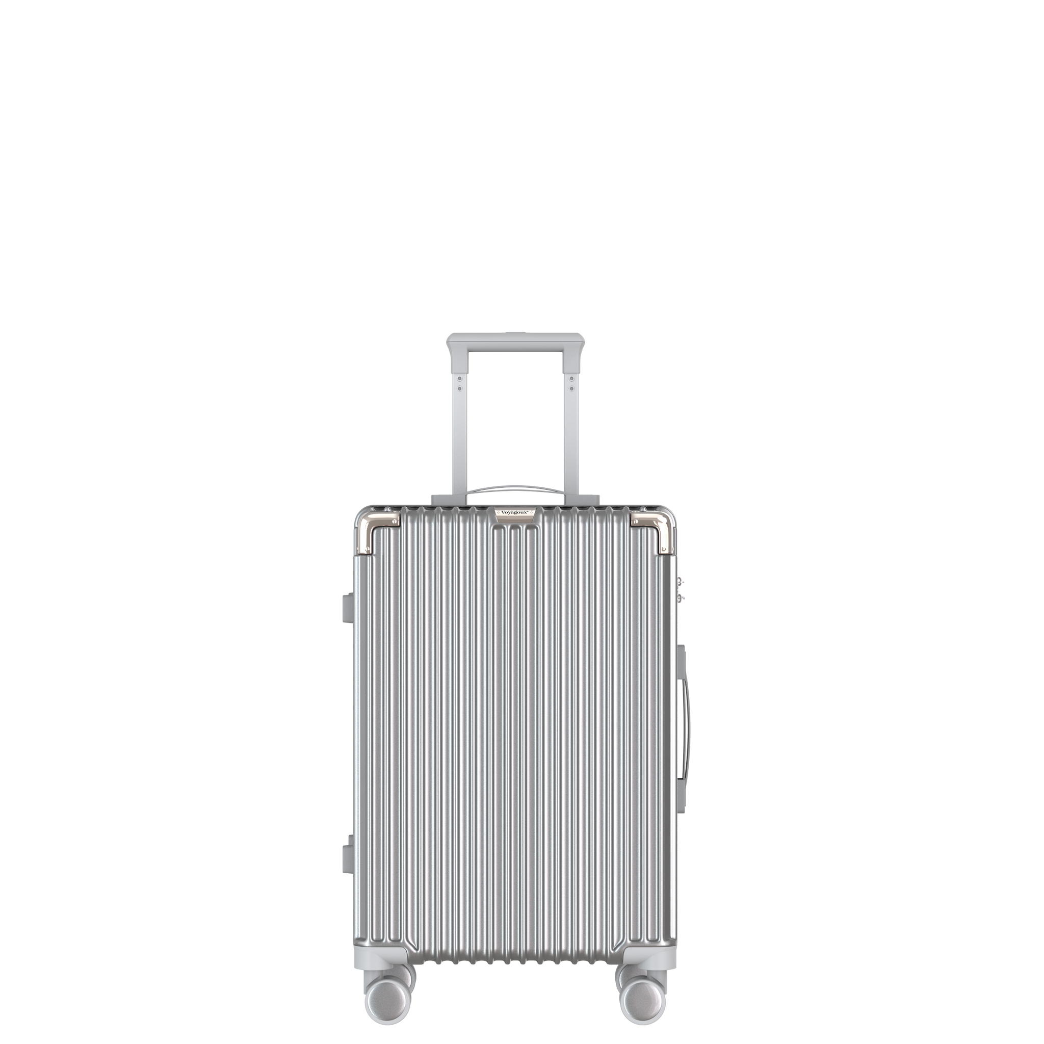 Voyagoux® CLASSIC - Handbagage - Duurzame Reiskoffer - Zilver | 39L, Small (S)