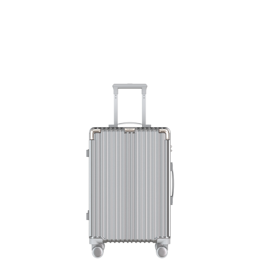 Voyagoux® CLASSIC - Handbagage - Duurzame Reiskoffer - Zilver | 39L, Small (S)