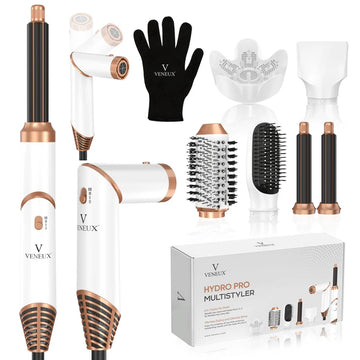 VENEUX® 6-in-1 Airstyler White-Gold