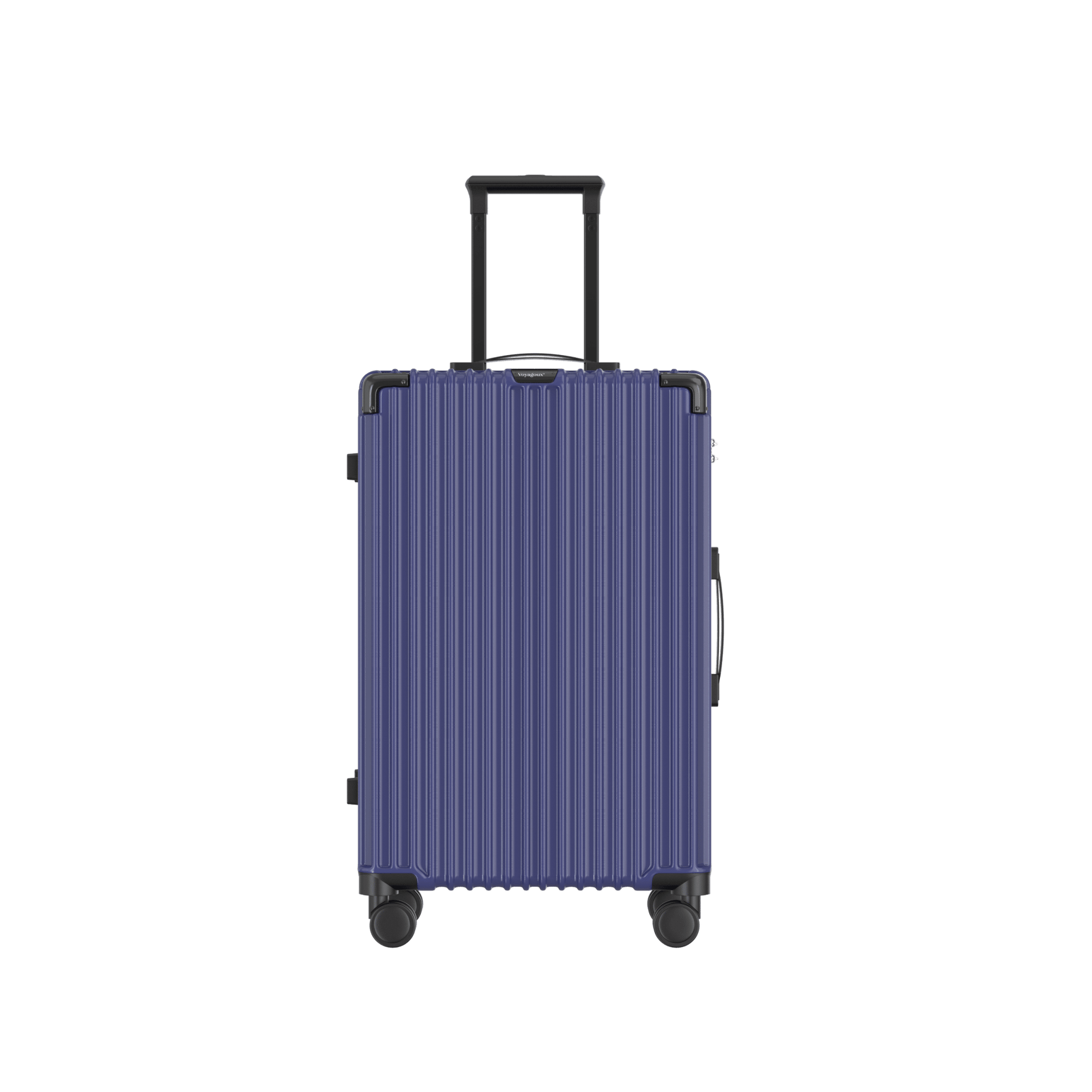 Voyagoux® CLASSIC - 2 - delige Duurzame Reiskoffer Set - Donkerblauw | M / L - Voyagoux