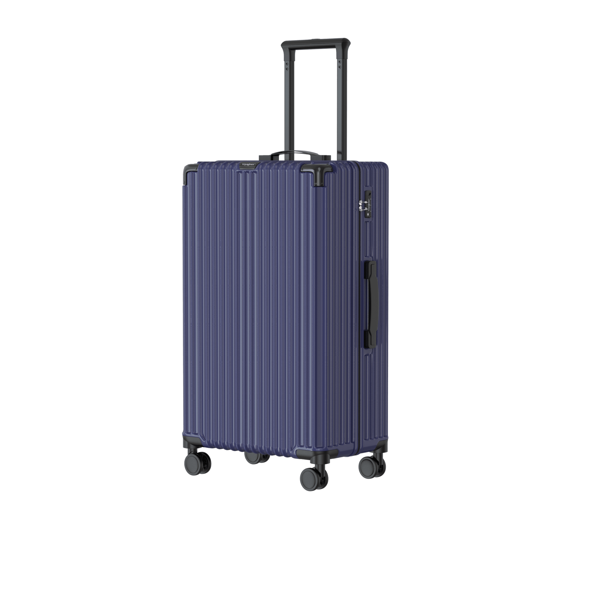 Voyagoux® CLASSIC - 2 - delige Duurzame Reiskoffer Set - Donkerblauw | M / L - Voyagoux