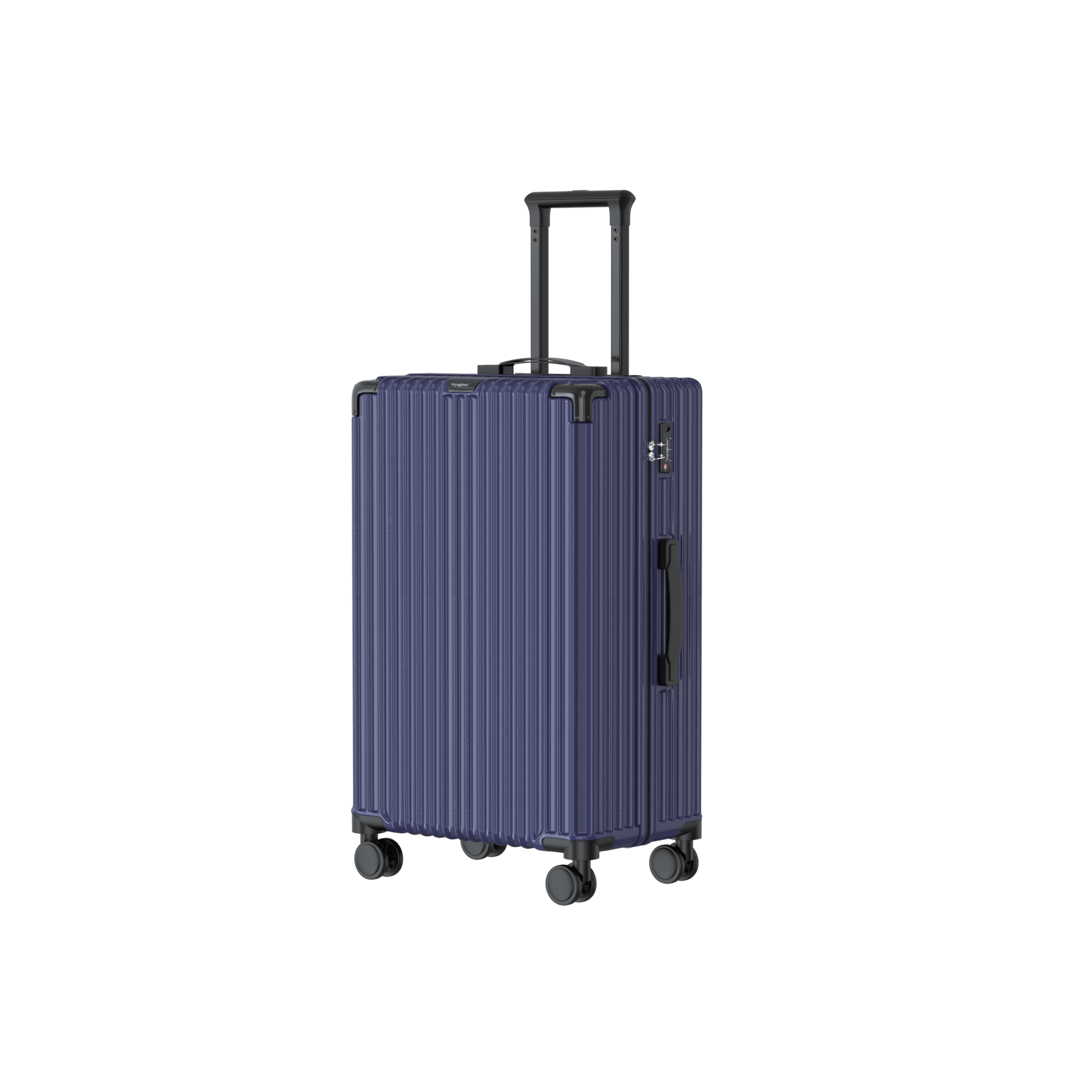 Voyagoux® CLASSIC - 2 - delige Duurzame Reiskoffer Set - Donkerblauw | M / L - Voyagoux