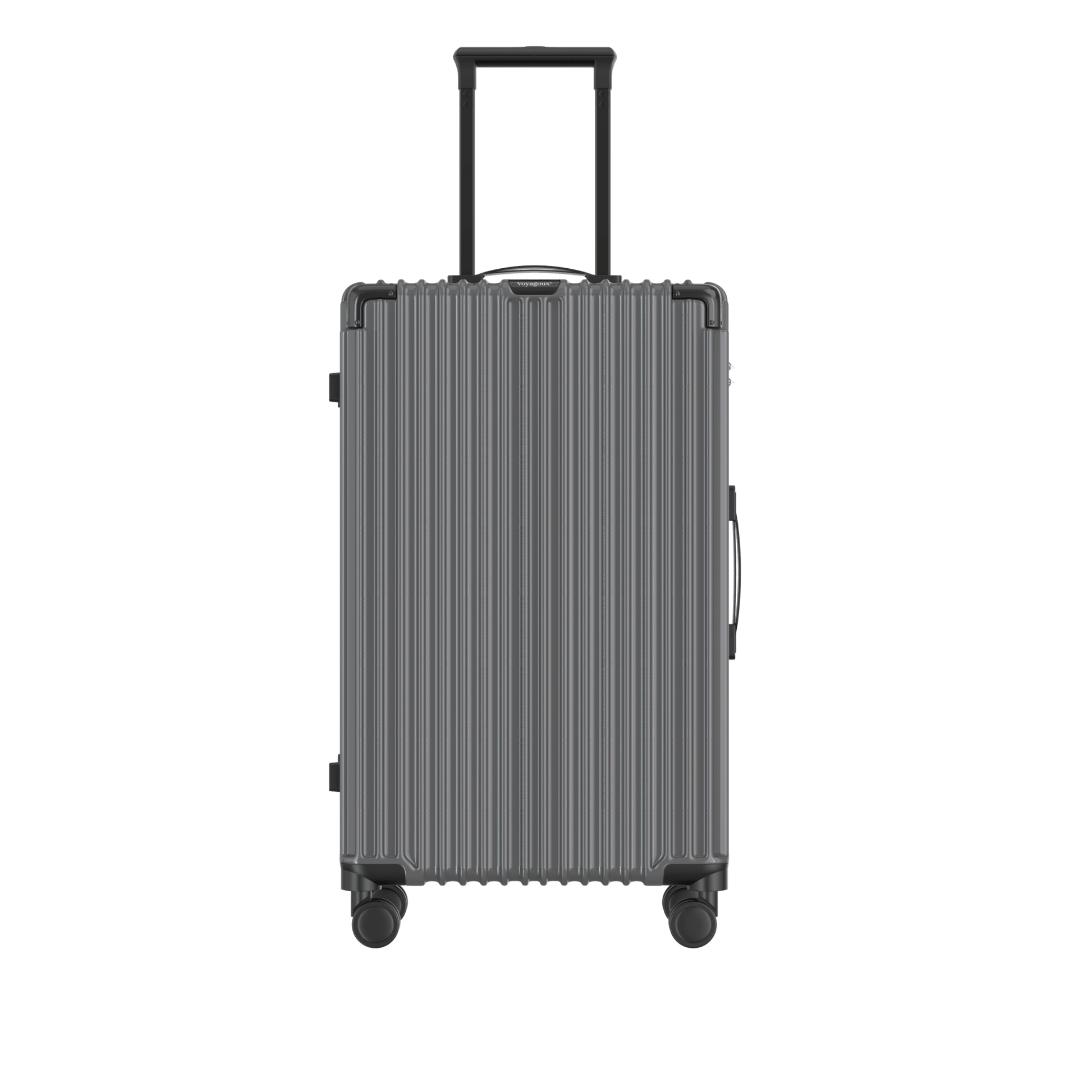 Voyagoux® CLASSIC - 2 - delige Duurzame Reiskoffer Set - Donkergrijs | M / L - Voyagoux