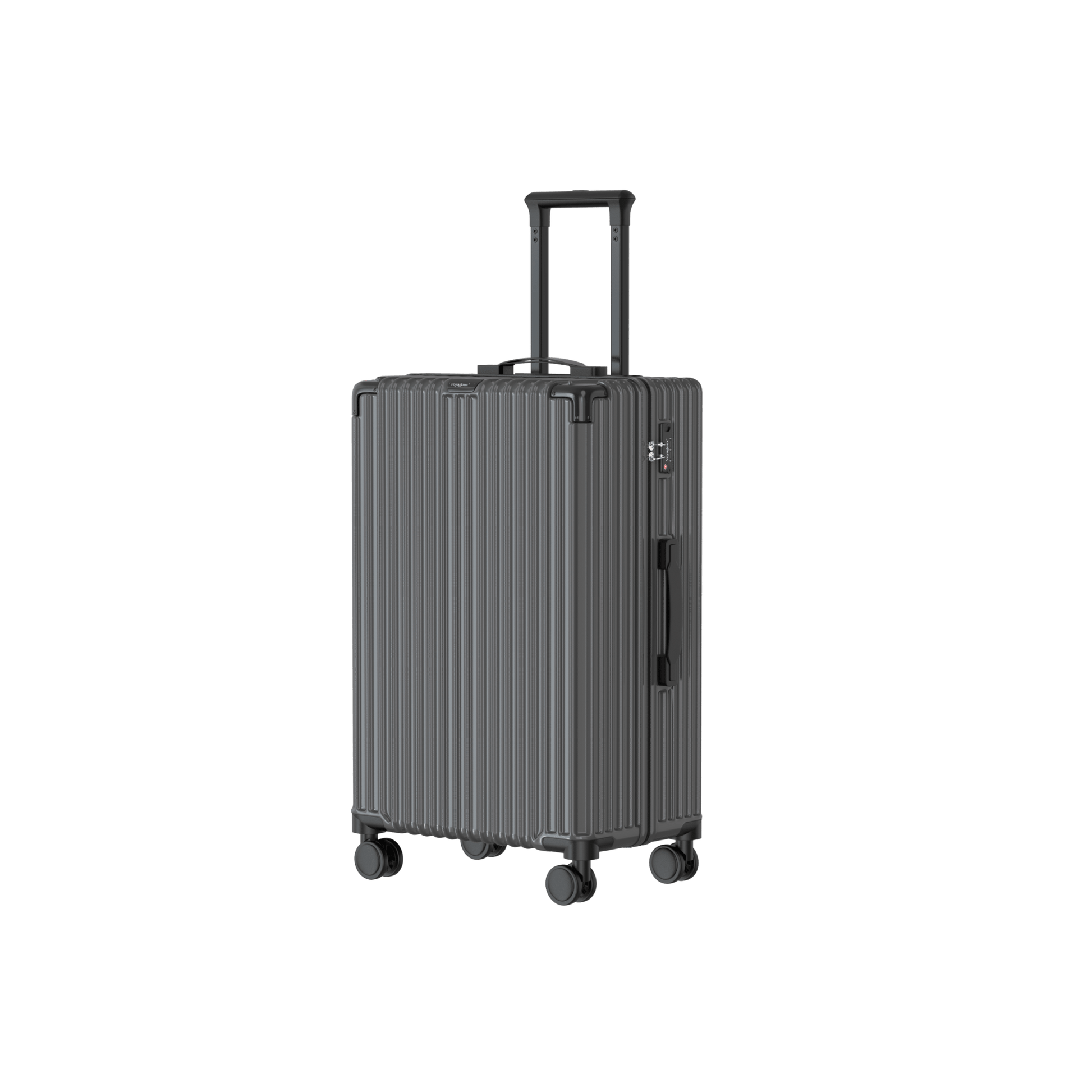 Voyagoux® CLASSIC - 2 - delige Duurzame Reiskoffer Set - Donkergrijs | M / L - Voyagoux