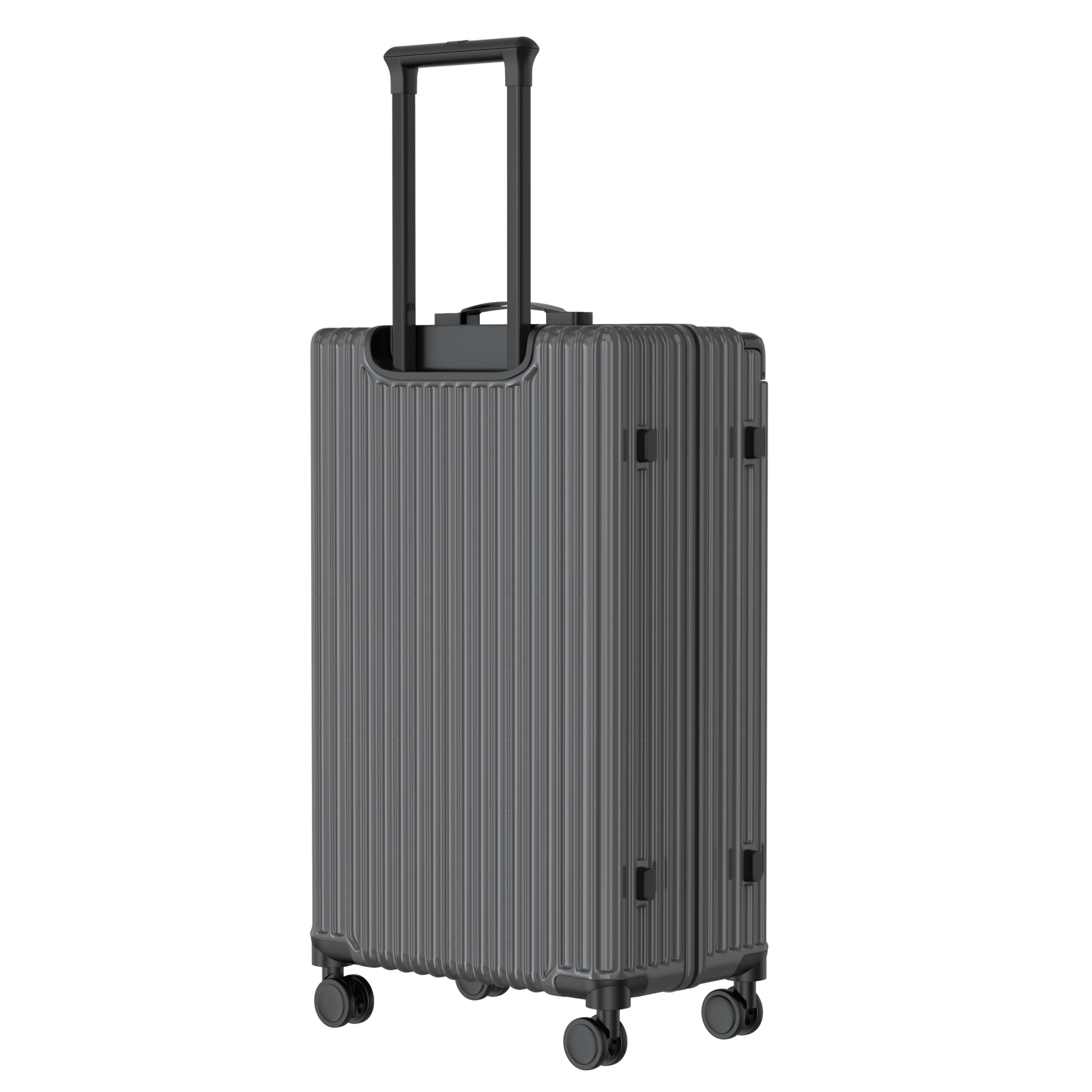 Voyagoux® CLASSIC - 2 - delige Duurzame Reiskoffer Set - Donkergrijs | S / L - Voyagoux