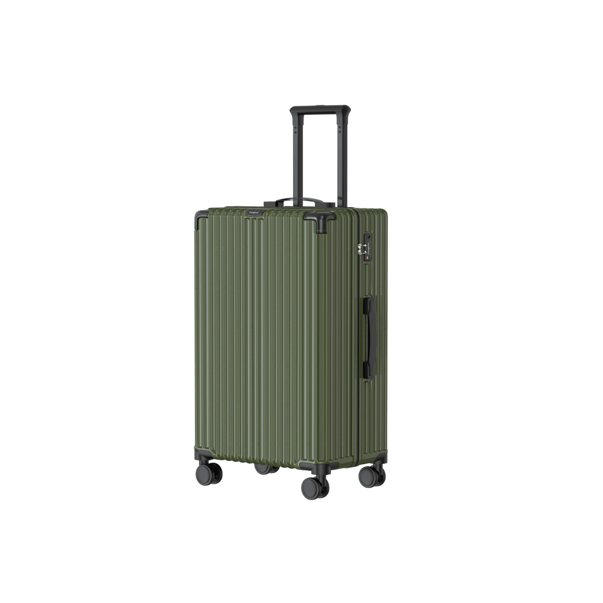 Voyagoux® CLASSIC - 2 - delige Duurzame Reiskoffer Set - Olijfgroen | M / L - Voyagoux