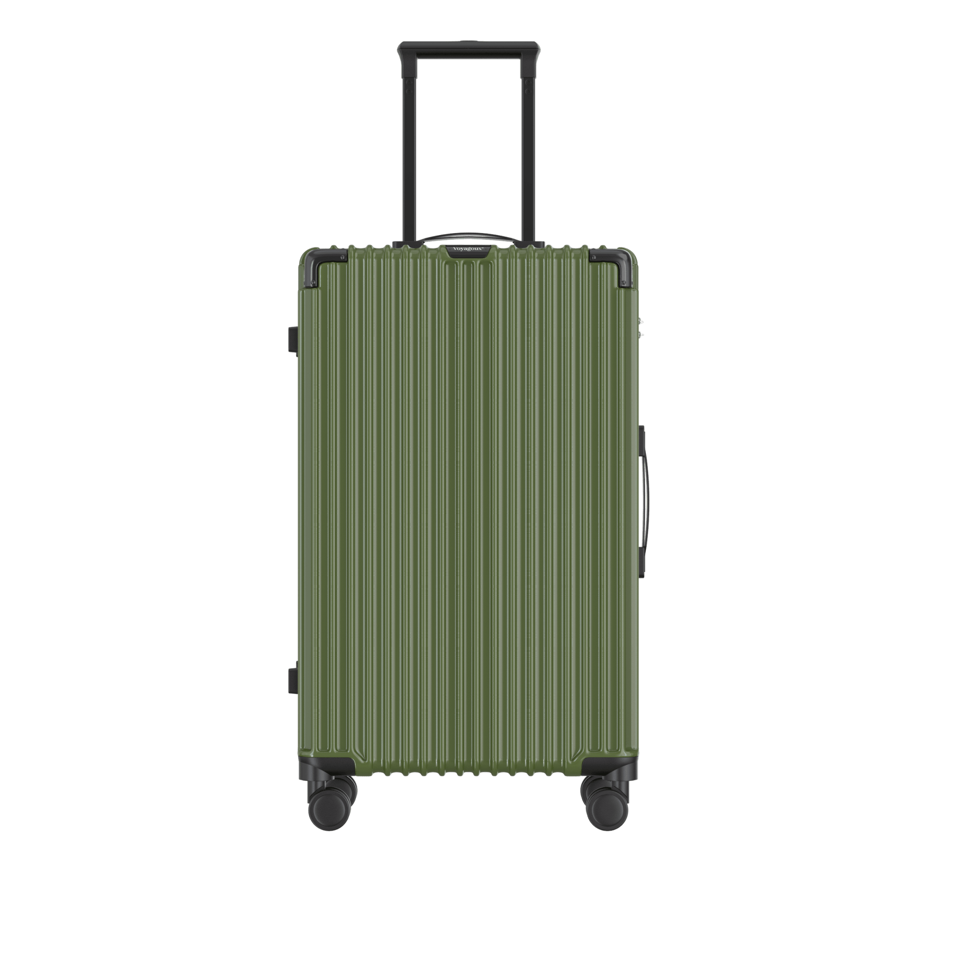 Voyagoux® CLASSIC - 2 - delige Duurzame Reiskoffer Set - Olijfgroen | M / L - Voyagoux