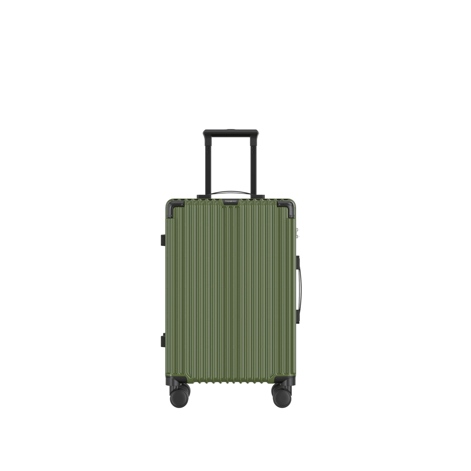 Voyagoux® CLASSIC - 2 - delige Duurzame Reiskoffer Set - Olijfgroen | S / M - Voyagoux