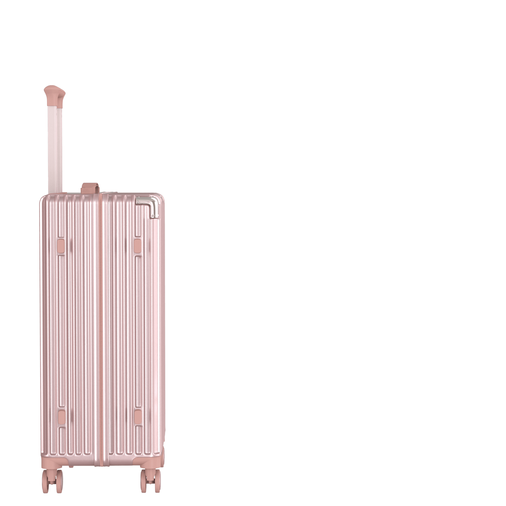 Voyagoux® CLASSIC - 2 - delige Duurzame Reiskoffer Set - Rose Gold | M / L - Voyagoux