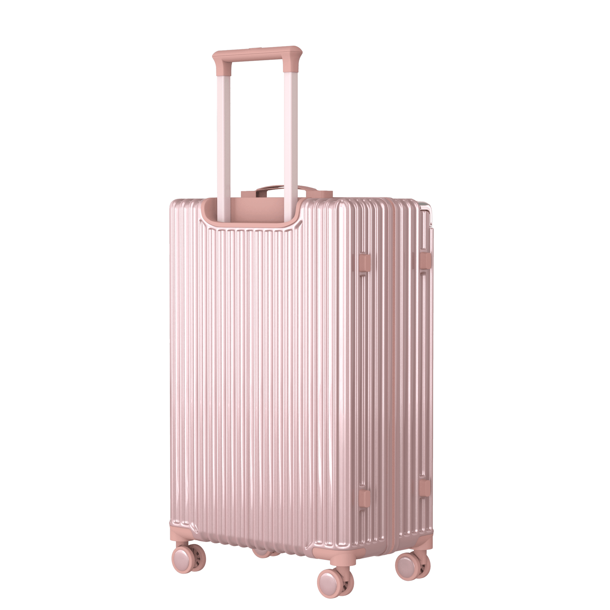 Voyagoux® CLASSIC - 2 - delige Duurzame Reiskoffer Set - Rose Gold | M / L - Voyagoux