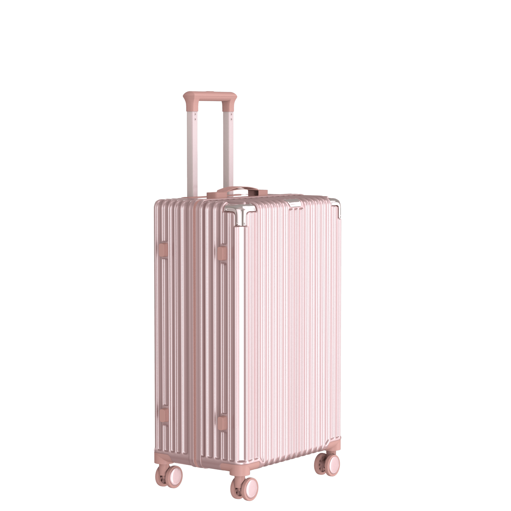 Voyagoux® CLASSIC - 2 - delige Duurzame Reiskoffer Set - Rose Gold | M / L - Voyagoux