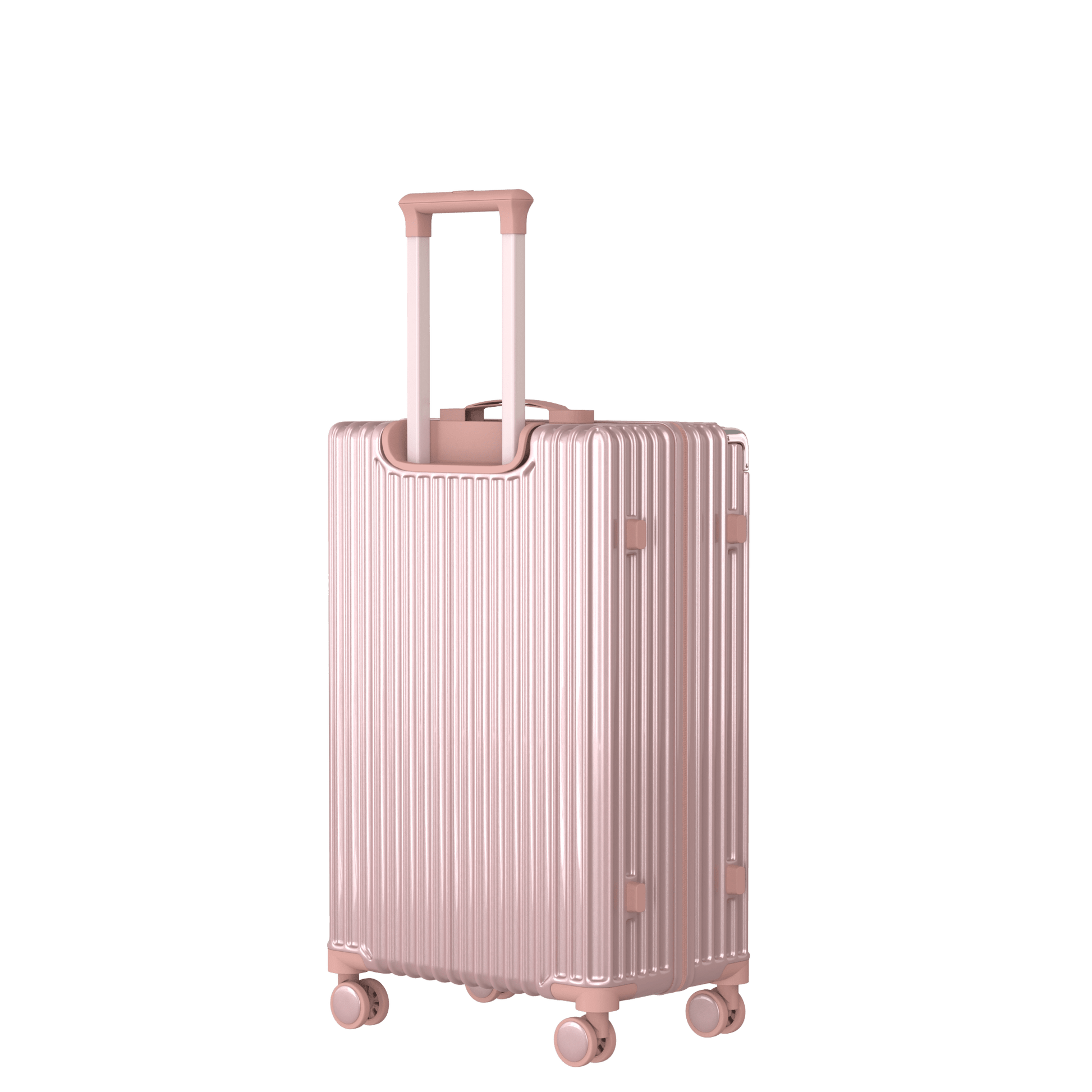 Voyagoux® CLASSIC - 2 - delige Duurzame Reiskoffer Set - Rose Gold | M / L - Voyagoux