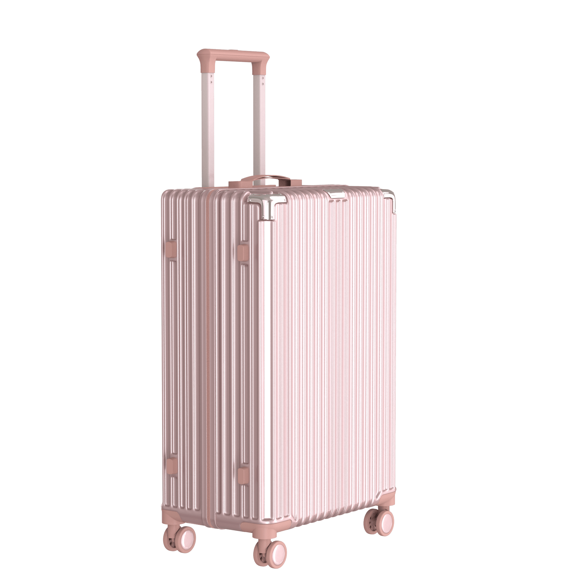 Voyagoux® CLASSIC - 2 - delige Duurzame Reiskoffer Set - Rose Gold | M / L - Voyagoux