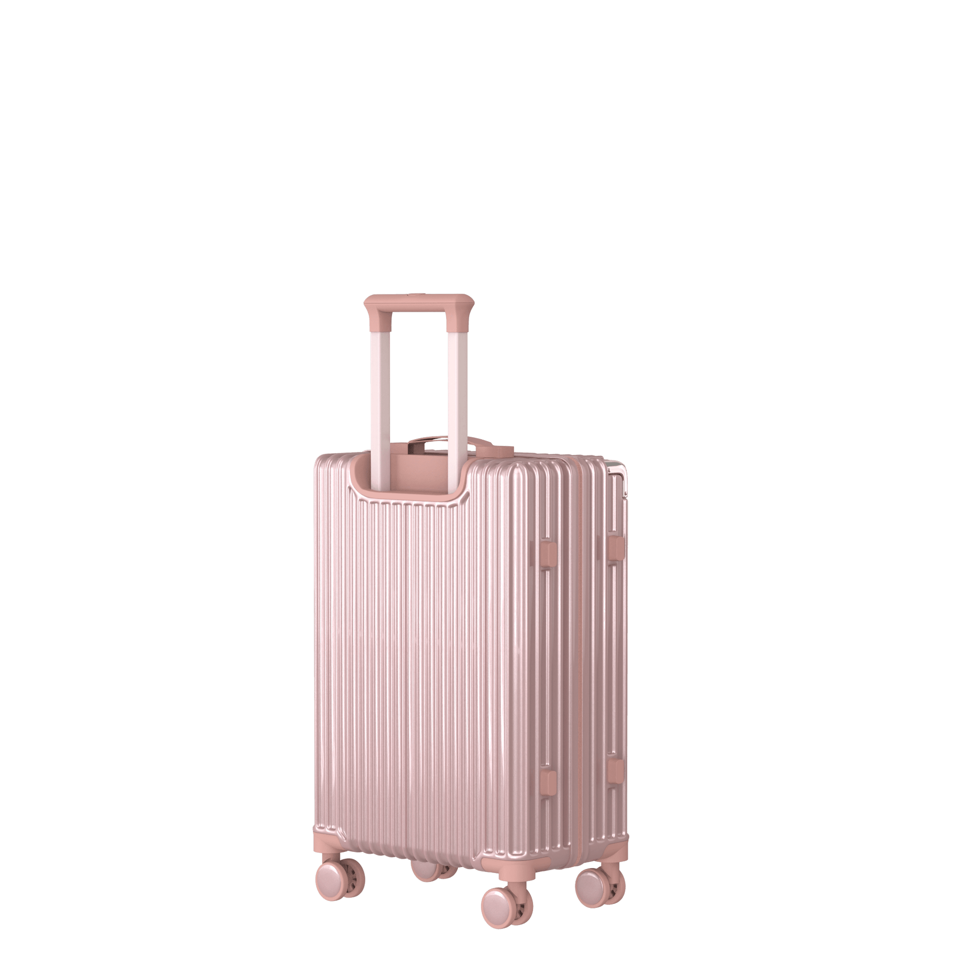 Voyagoux® CLASSIC - 2 - delige Duurzame Reiskoffer Set - Rose Gold | S / L - Voyagoux