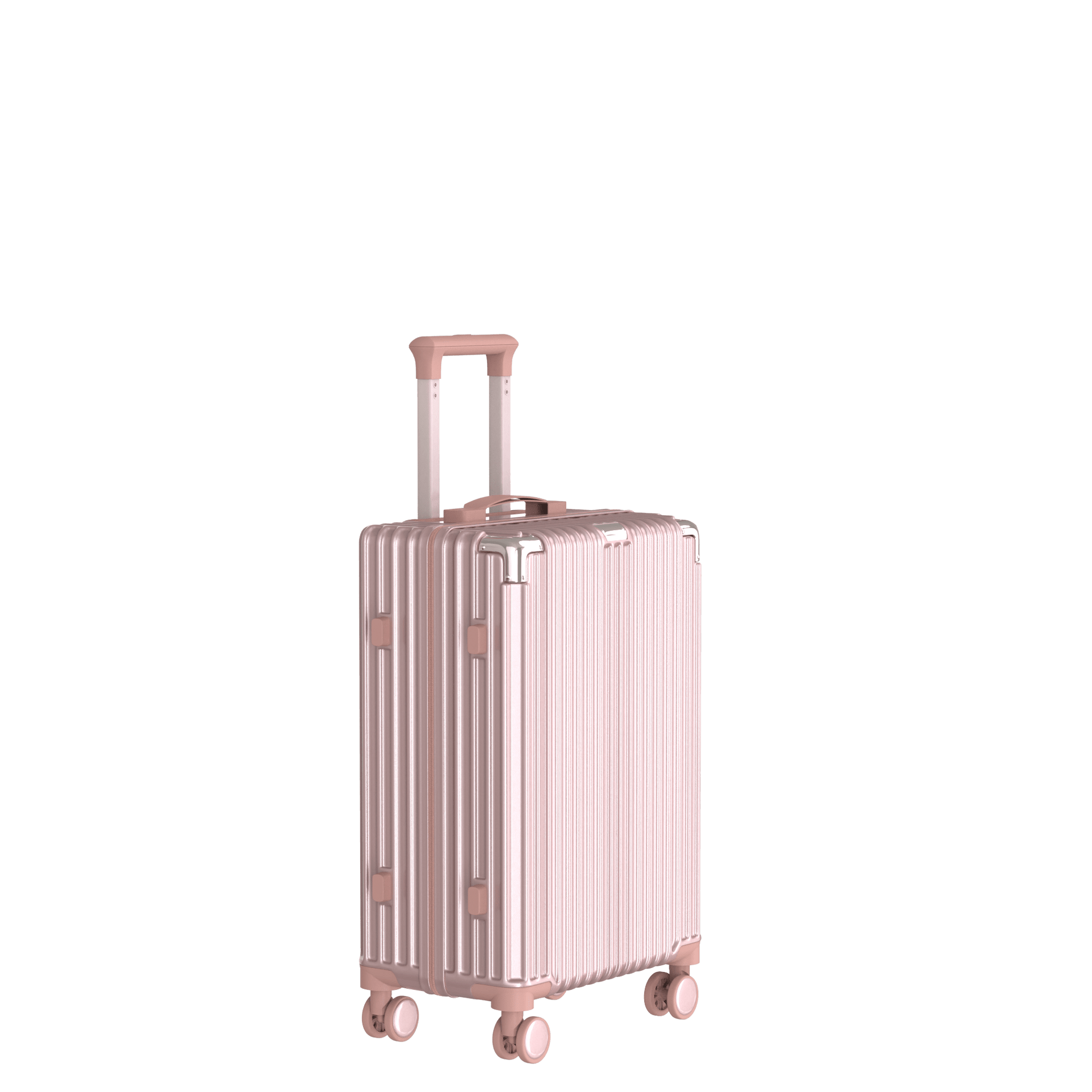 Voyagoux® CLASSIC - 2 - delige Duurzame Reiskoffer Set - Rose Gold | S / M - Voyagoux