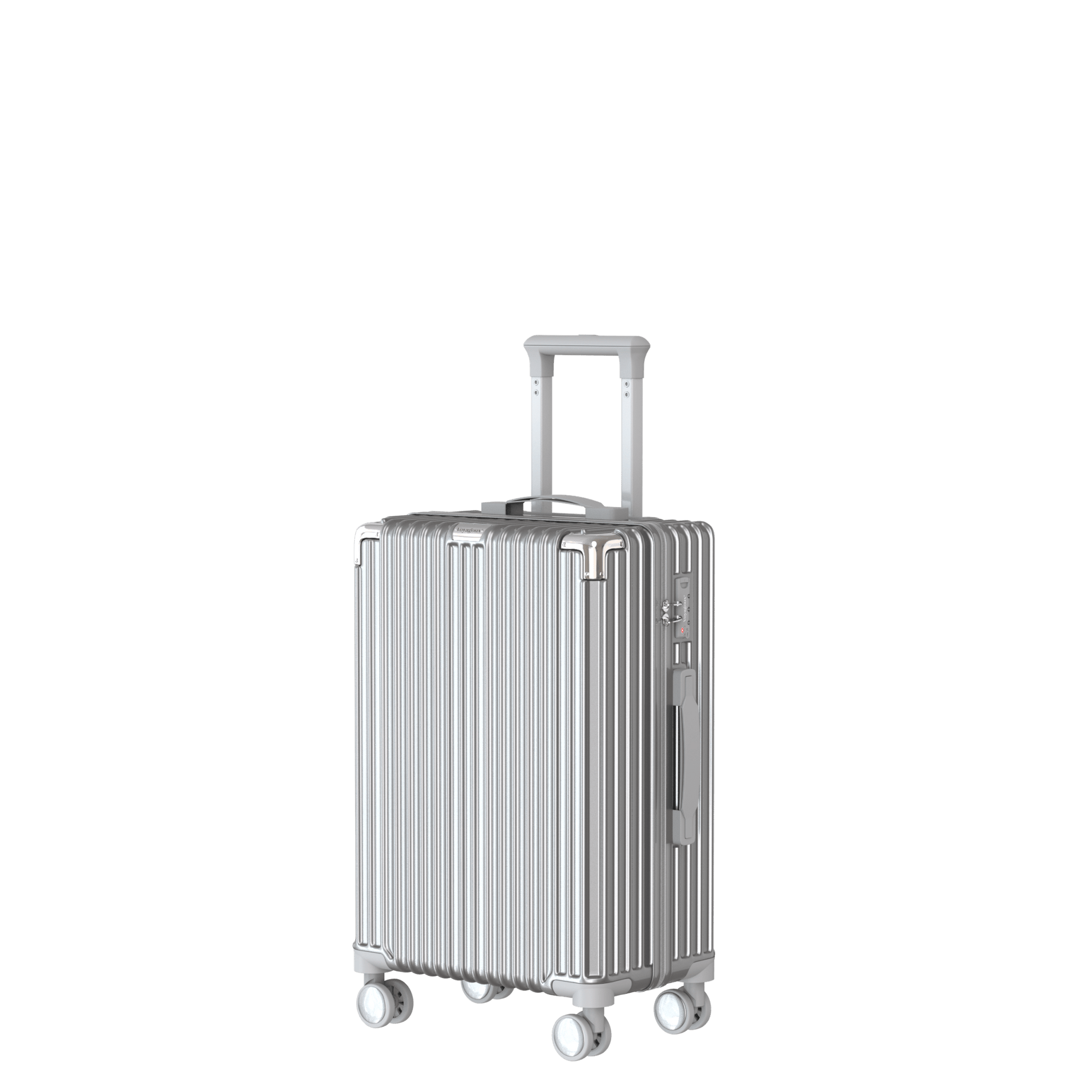 Voyagoux® CLASSIC - 2 - delige Duurzame Reiskoffer Set - Zilver | S / L - Voyagoux