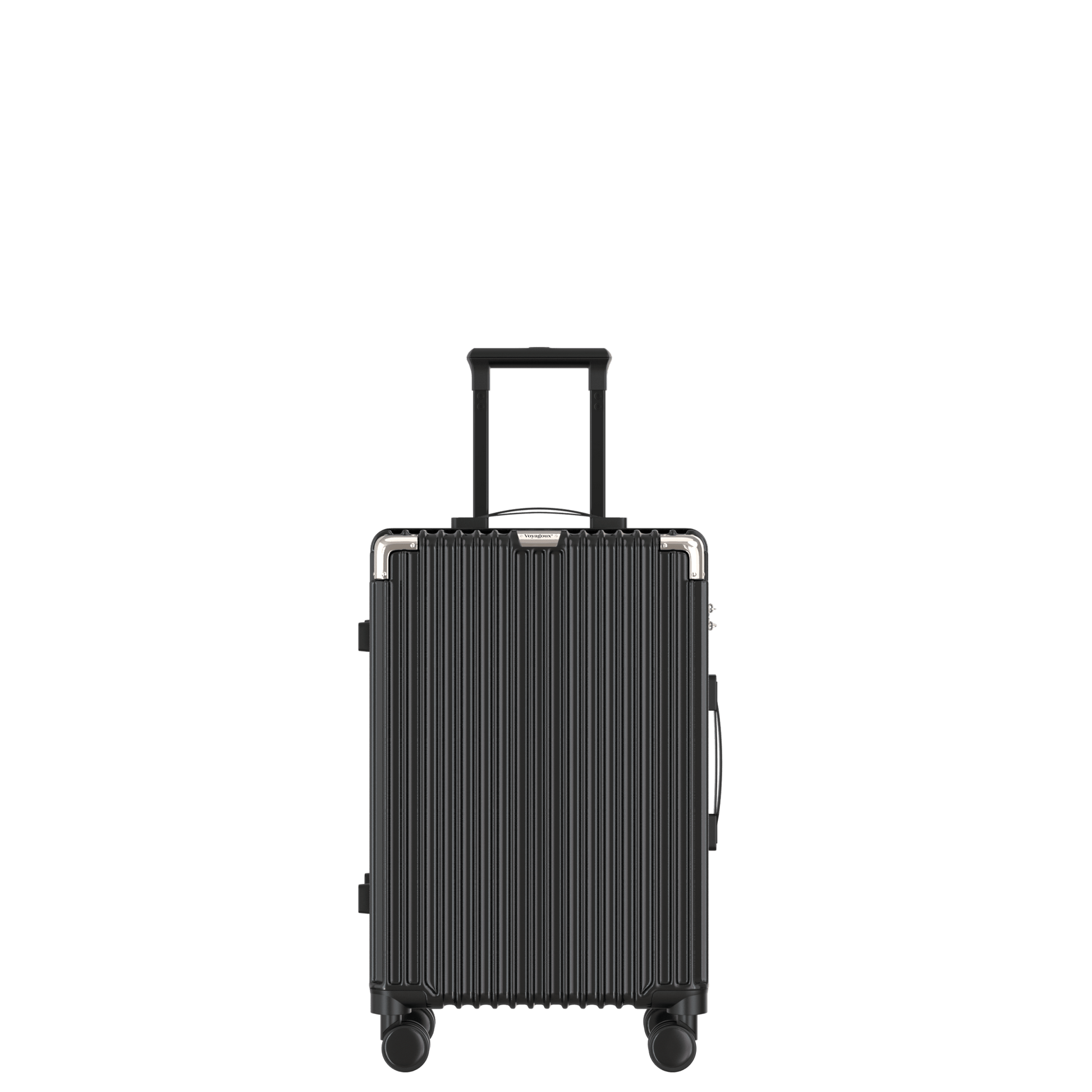 Voyagoux® CLASSIC - 2 - delige Duurzame Reiskoffer Set - Zwart | S / M - Voyagoux