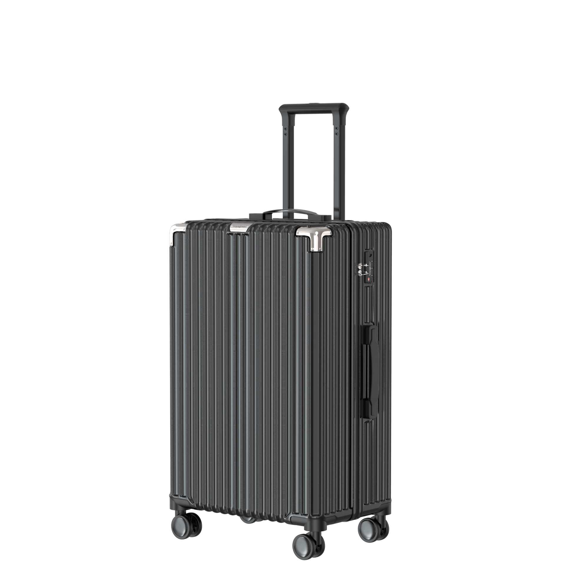 Voyagoux® CLASSIC - 2 - delige Duurzame Reiskoffer Set - Zwart | S / M - Voyagoux