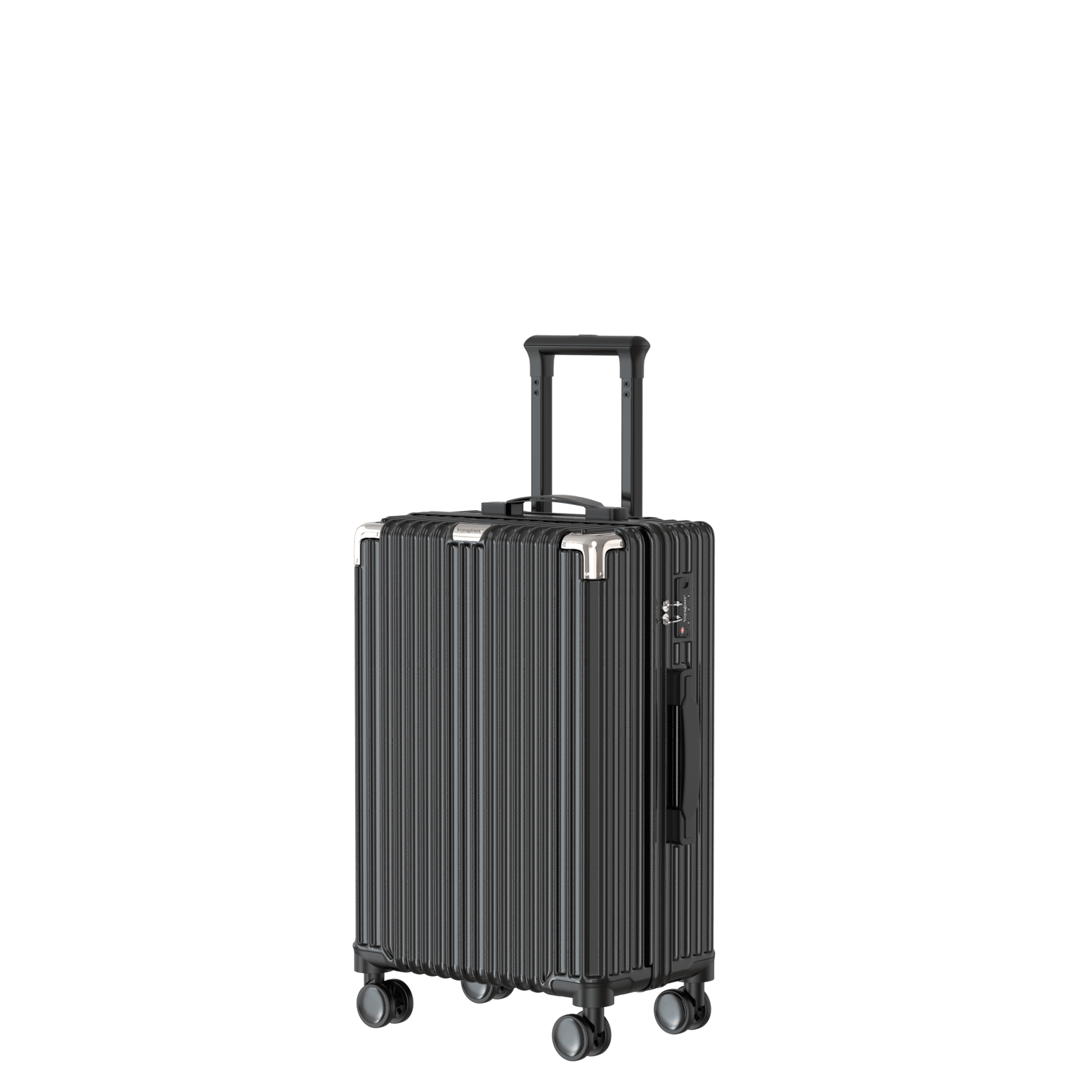 Voyagoux® CLASSIC - 2 - delige Duurzame Reiskoffer Set - Zwart | S / M - Voyagoux