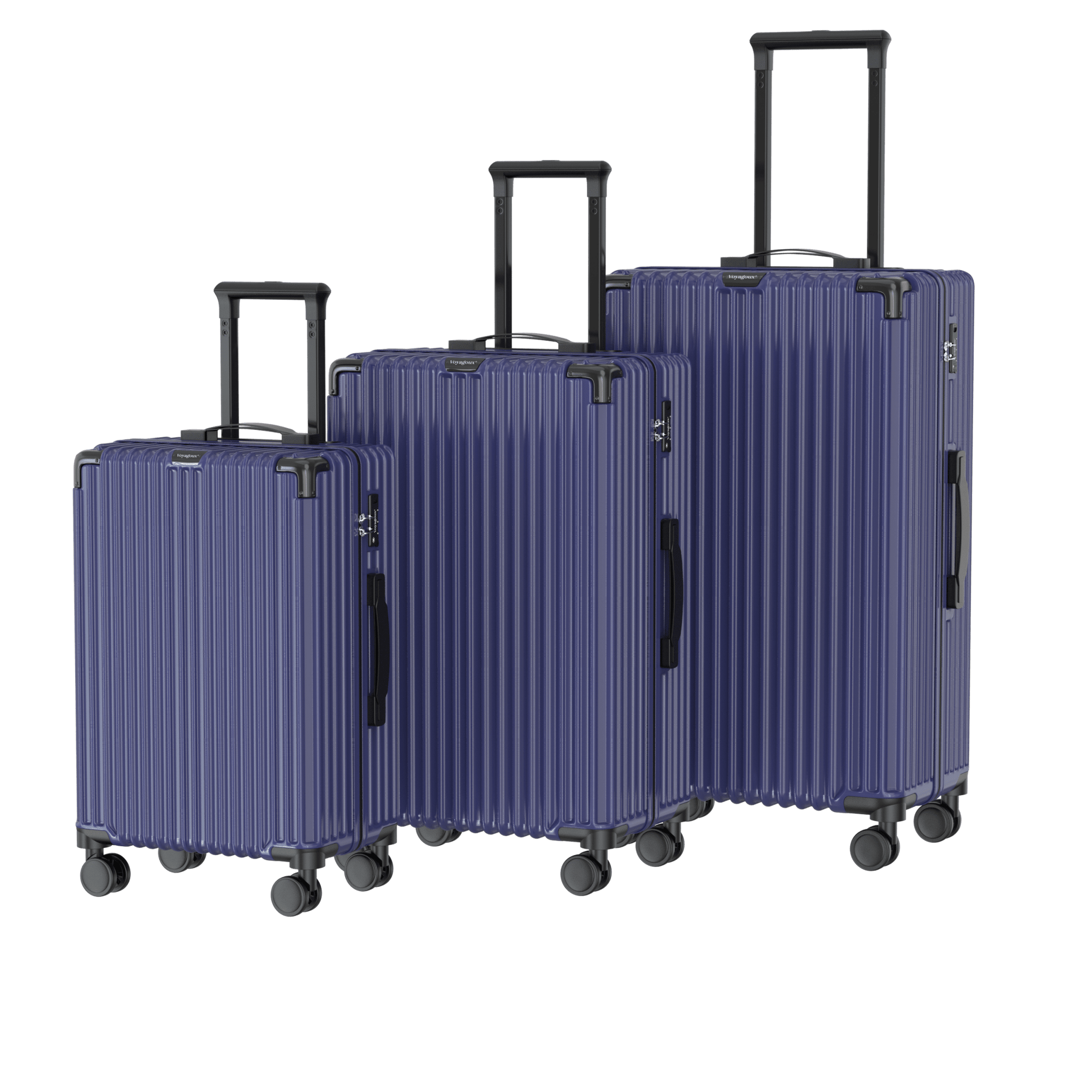 Voyagoux® CLASSIC - Duurzame Reiskoffer - Donkerblauw | 71L, Medium (M) - Voyagoux