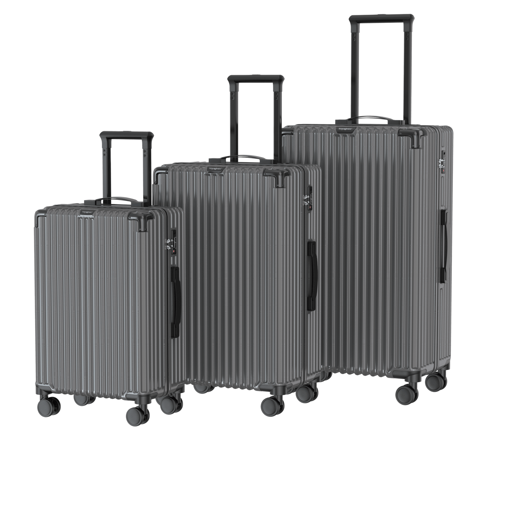 Voyagoux® CLASSIC - Handbagage - Duurzame Reiskoffer - Donkergrijs | 39L, Small (S) - Voyagoux