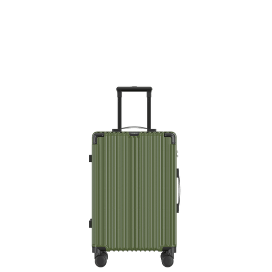 Voyagoux® CLASSIC - Handbagage - Duurzame Reiskoffer - Olijfgroen | 39L, Small (S)