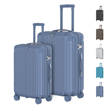 Voyagoux® ESSENTIALS - 2 - delige Stijlvolle Reiskoffer Set - Nardo Grijs | S / M - Voyagoux