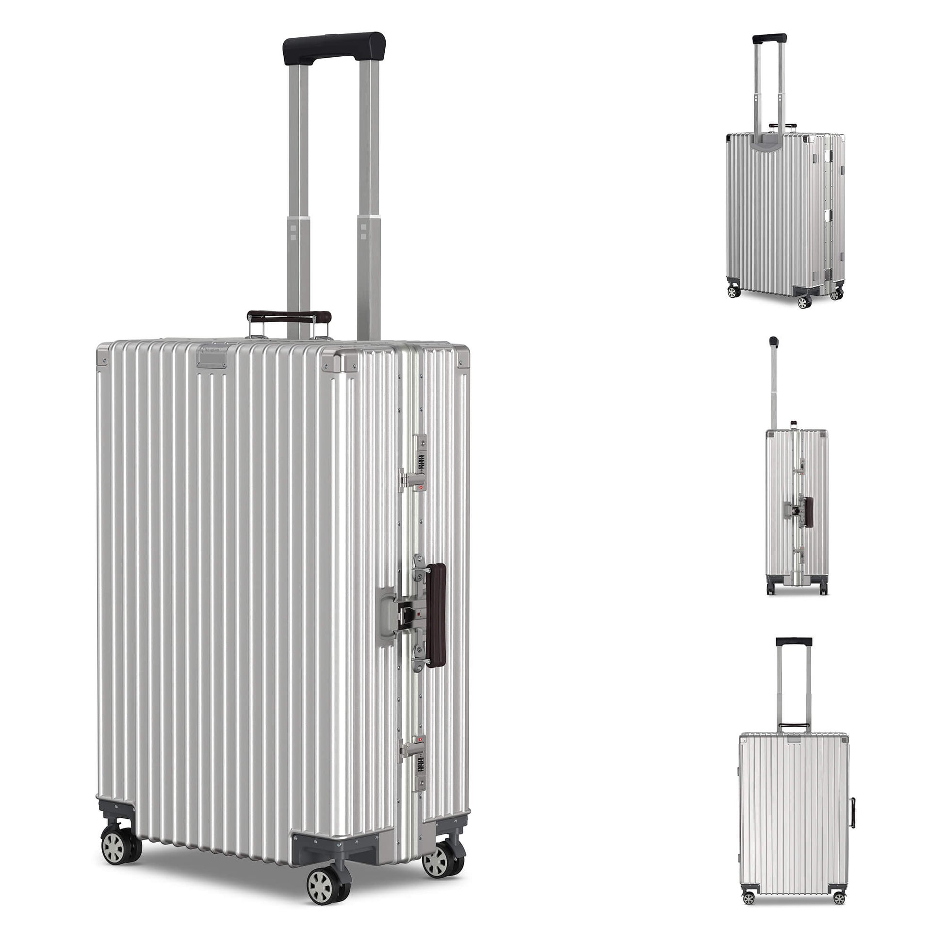 Voyagoux® ICON - Premium Aluminium Reiskoffer - Zilver | 111L, Large (L) - Voyagoux