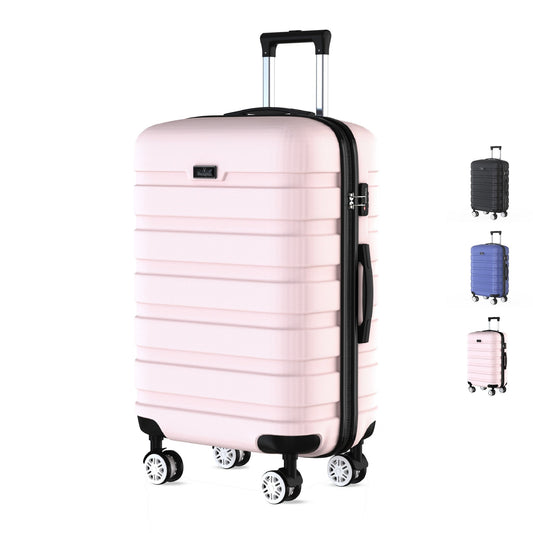 Voyagoux® REVELATION - Handbagage Reiskoffer - 39L - Koffers - Reiskoffer met wielen -Lichtroze - TSA Slot